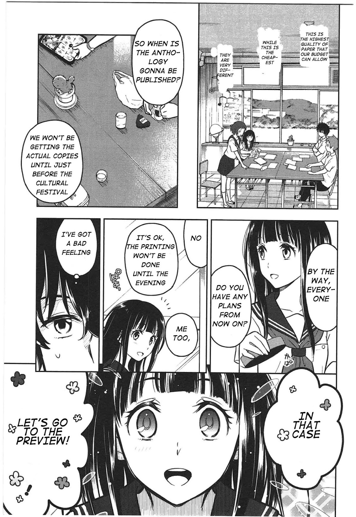 Hyouka Chapter 11 page 13 - Chapter 11: To The Preview!