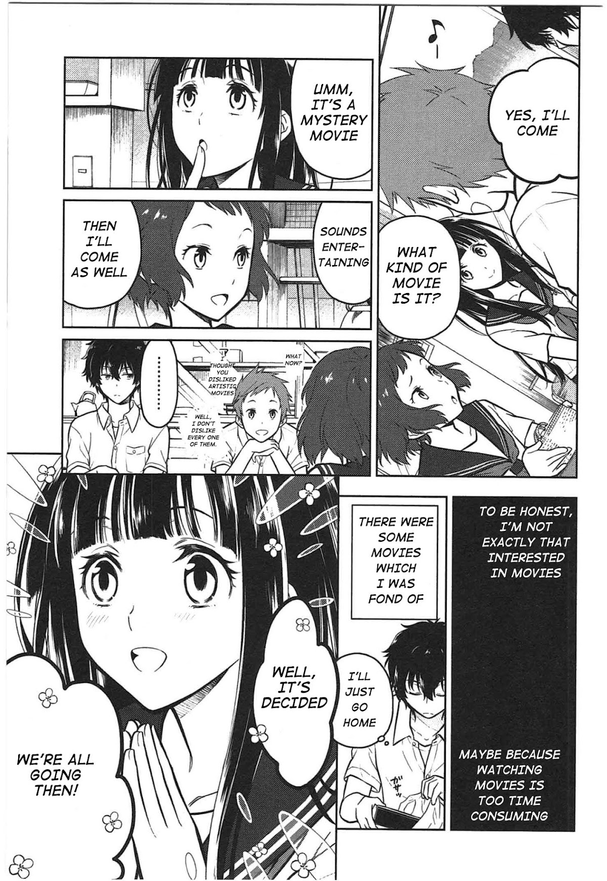 Hyouka Chapter 11 page 15 - Chapter 11: To The Preview!