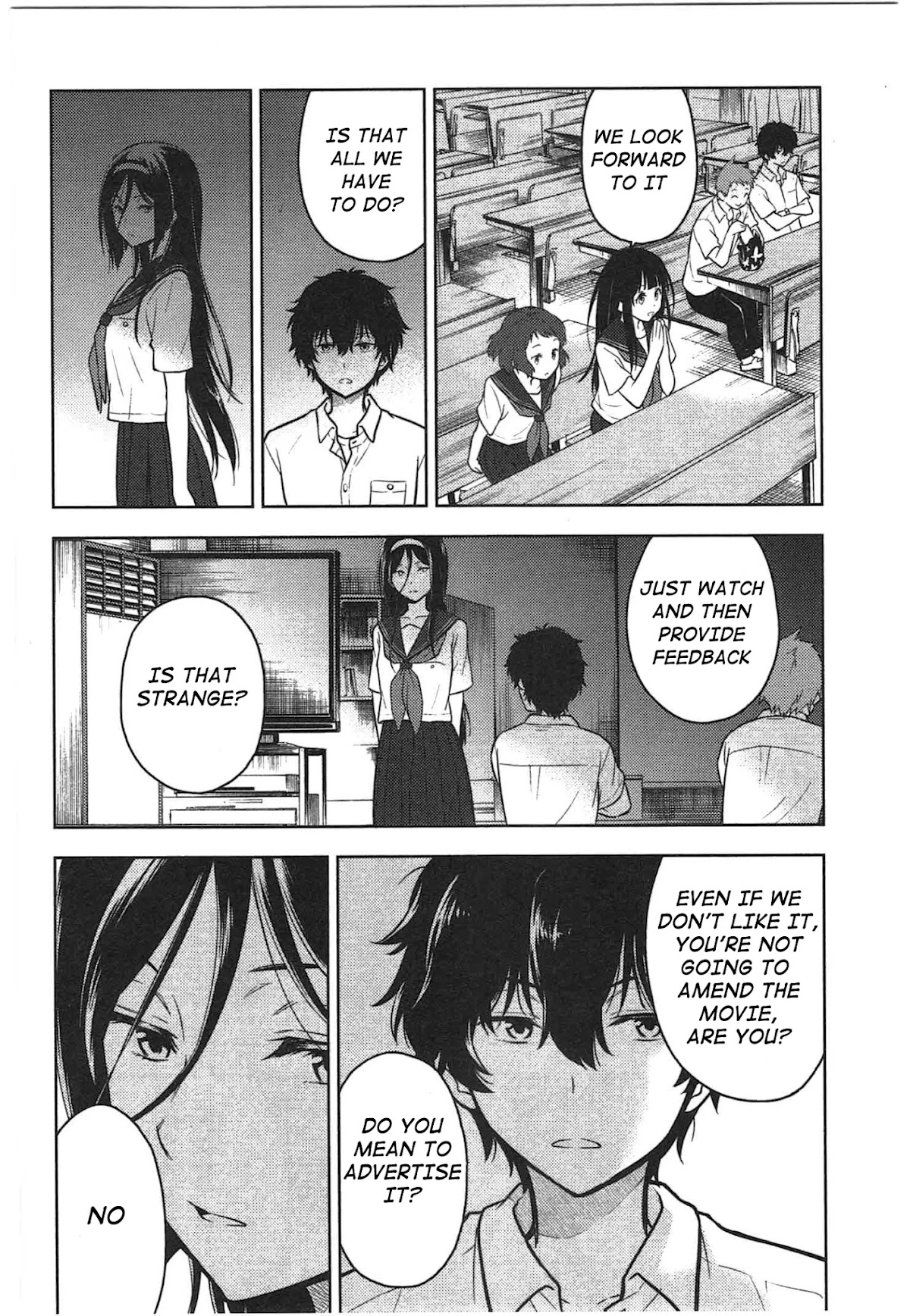 Hyouka Chapter 11 page 22 - Chapter 11: To The Preview!