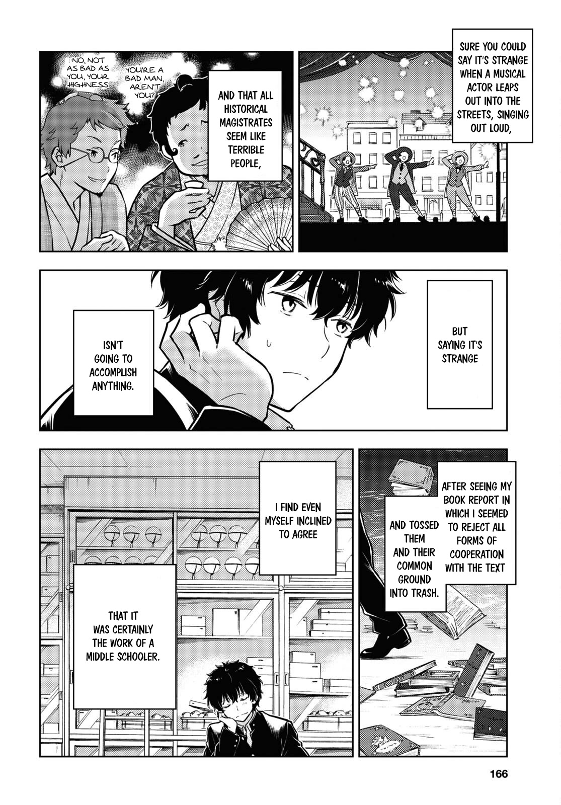 Hyouka Chapter 110 page 4 - Chapter 110: The Tiger and the Crab, or The Murder of Oreki Houtarou ③