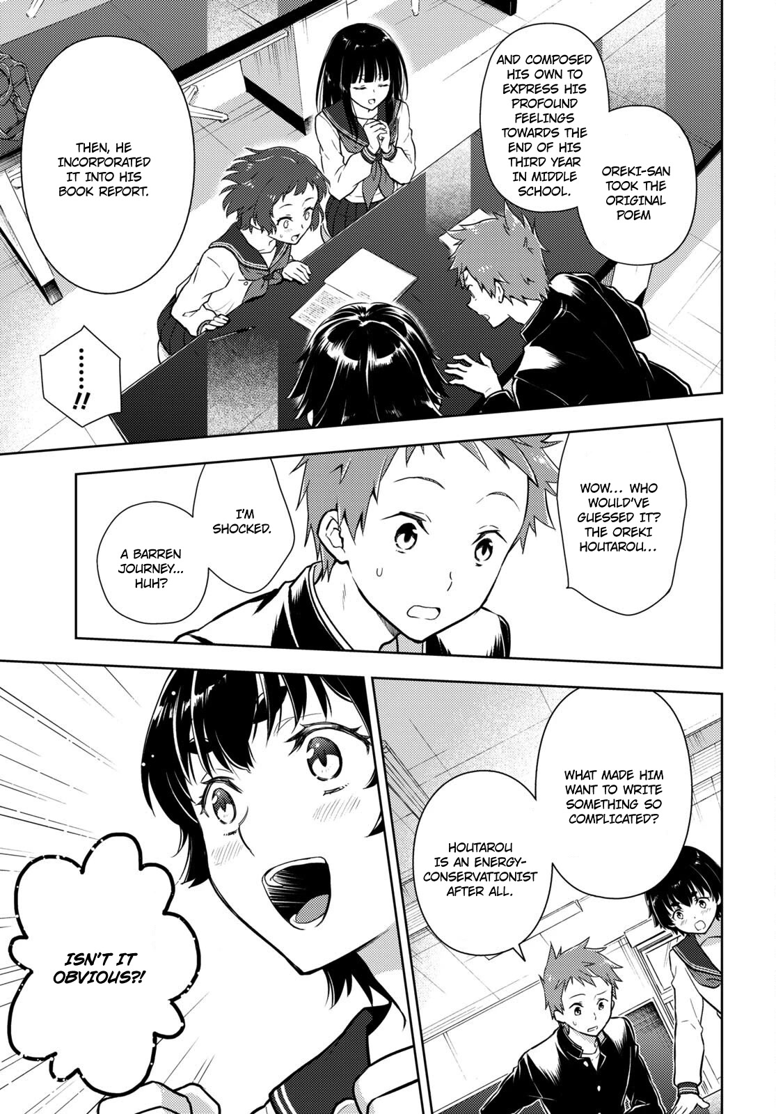 Hyouka Chapter 113 page 9 - Chapter 113: The Tiger and the Crab, or The Murder of Oreki Houtarou ⑥