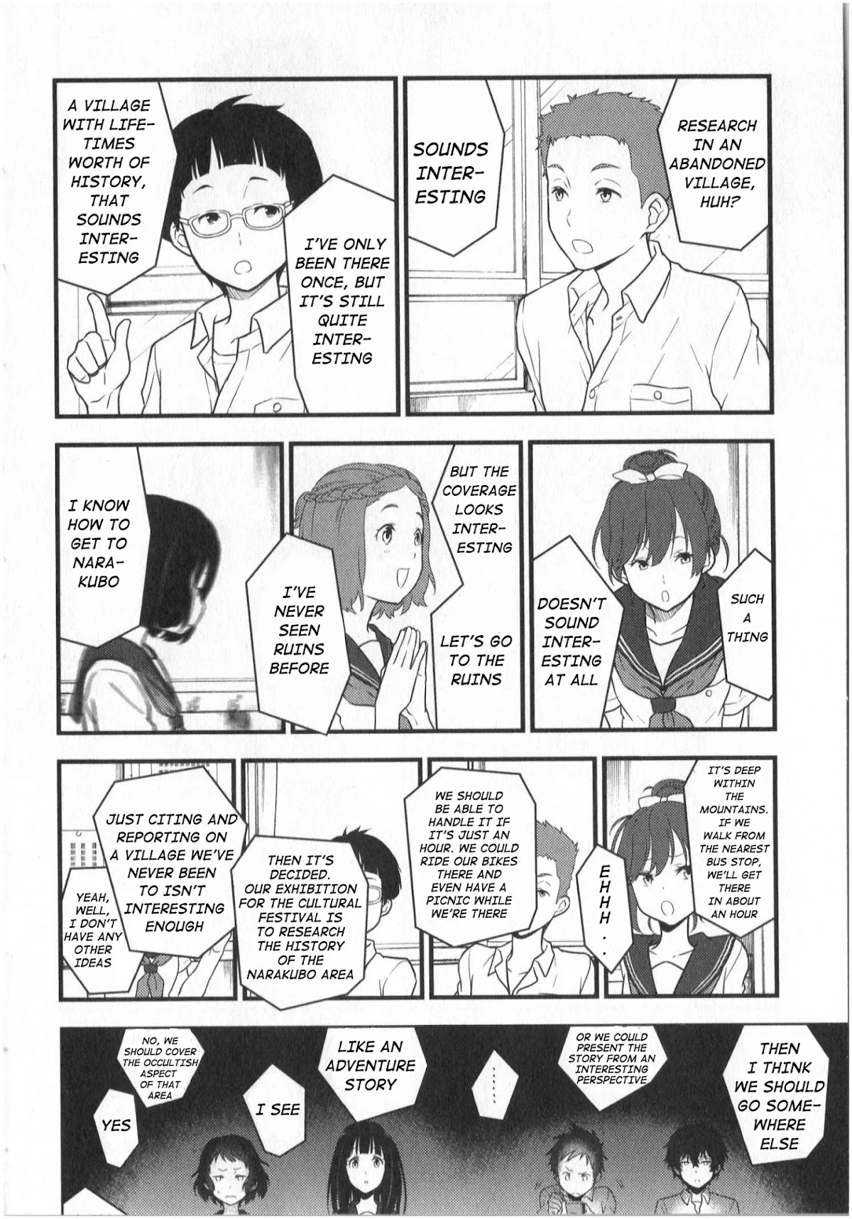 Hyouka Chapter 12 page 10 - Chapter 12: To The Preview! Pt. 2