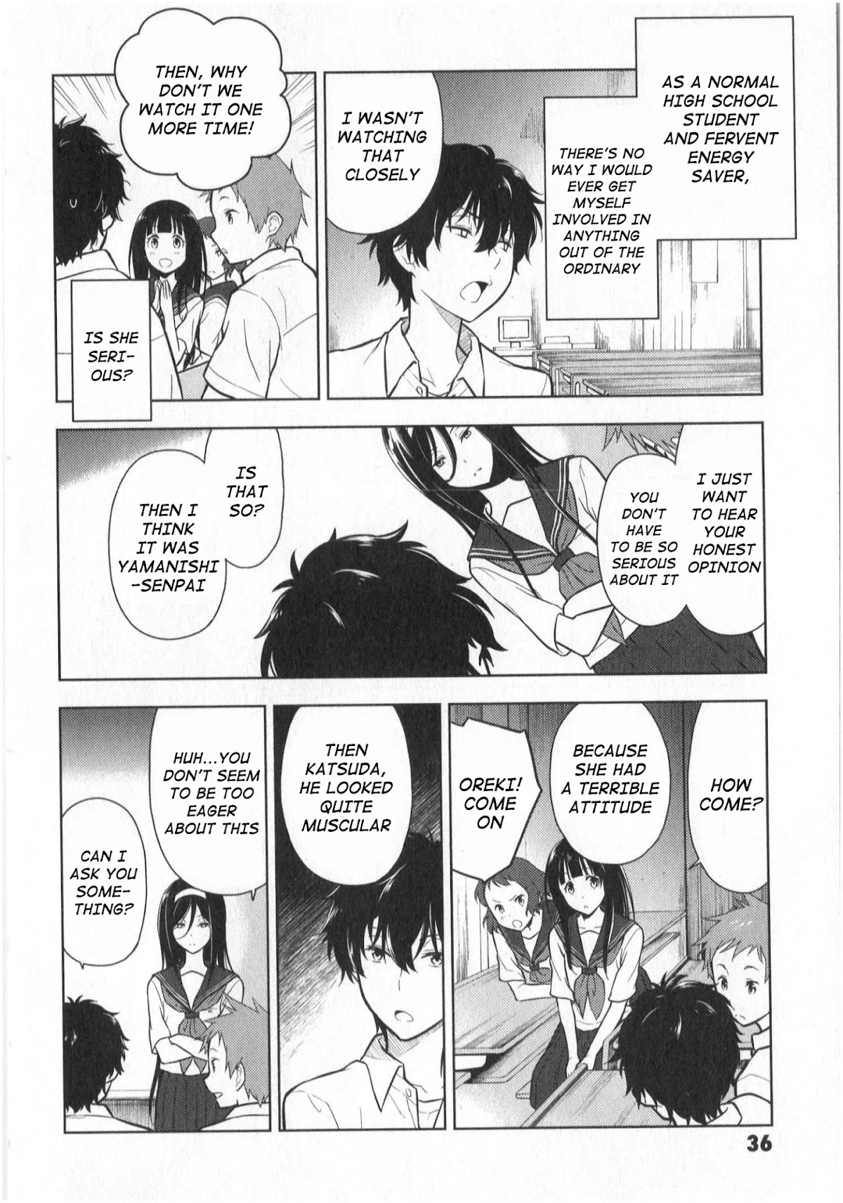 Hyouka Chapter 12 page 38 - Chapter 12: To The Preview! Pt. 2