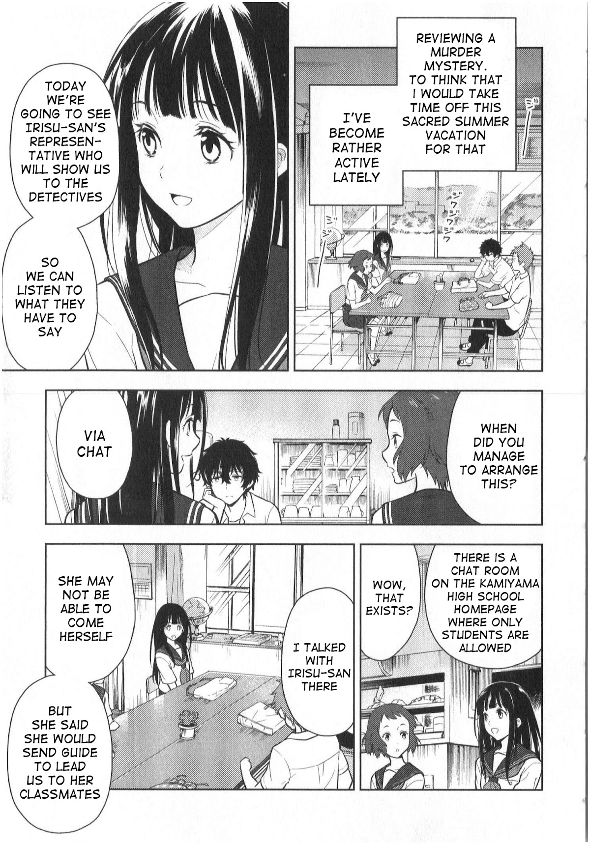 Hyouka Chapter 13 page 11 - Chapter 13: The Murder In The Abandoned Village of Furuoka