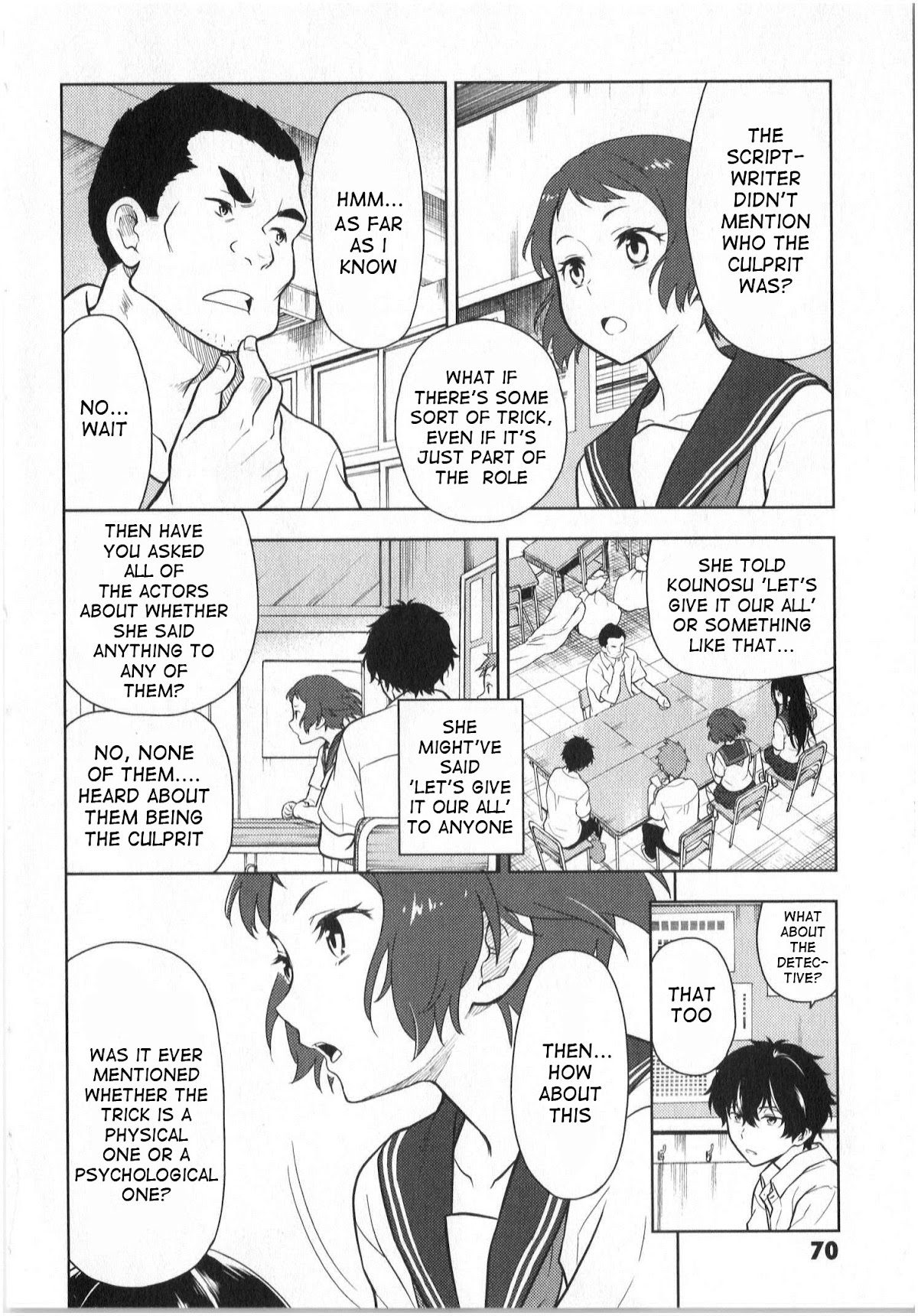 Hyouka Chapter 13 page 22 - Chapter 13: The Murder In The Abandoned Village of Furuoka