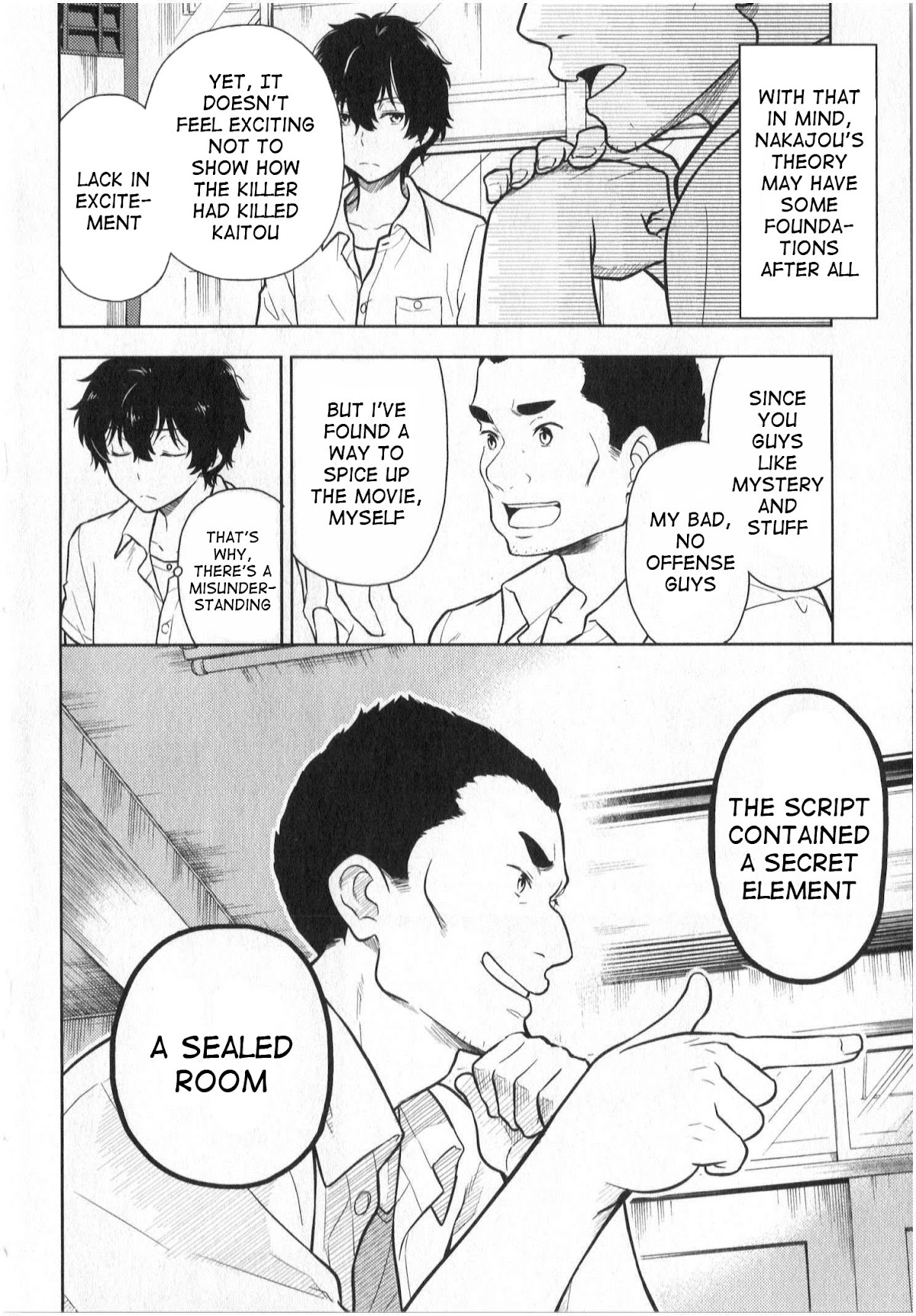 Hyouka Chapter 13 page 28 - Chapter 13: The Murder In The Abandoned Village of Furuoka