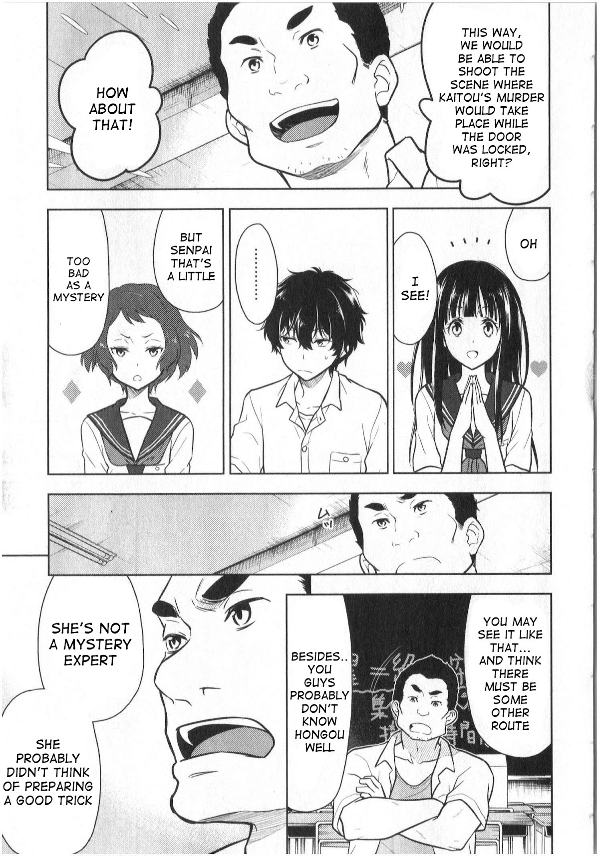 Hyouka Chapter 13 page 37 - Chapter 13: The Murder In The Abandoned Village of Furuoka