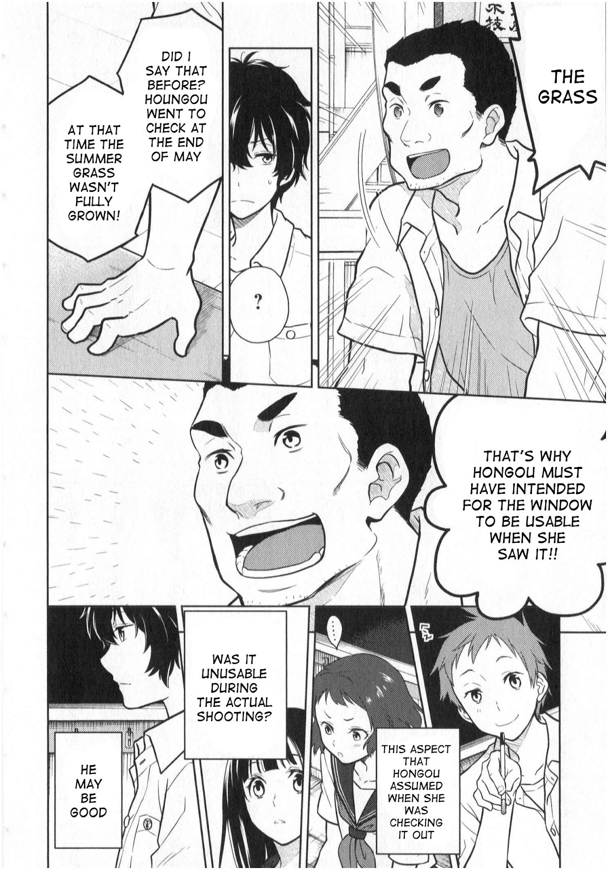 Hyouka Chapter 13 page 40 - Chapter 13: The Murder In The Abandoned Village of Furuoka