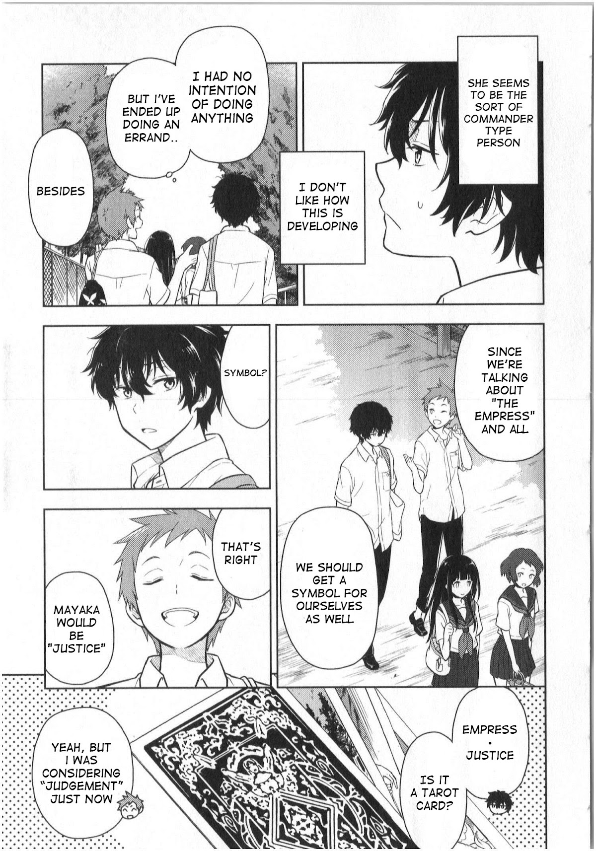 Hyouka Chapter 13 page 5 - Chapter 13: The Murder In The Abandoned Village of Furuoka