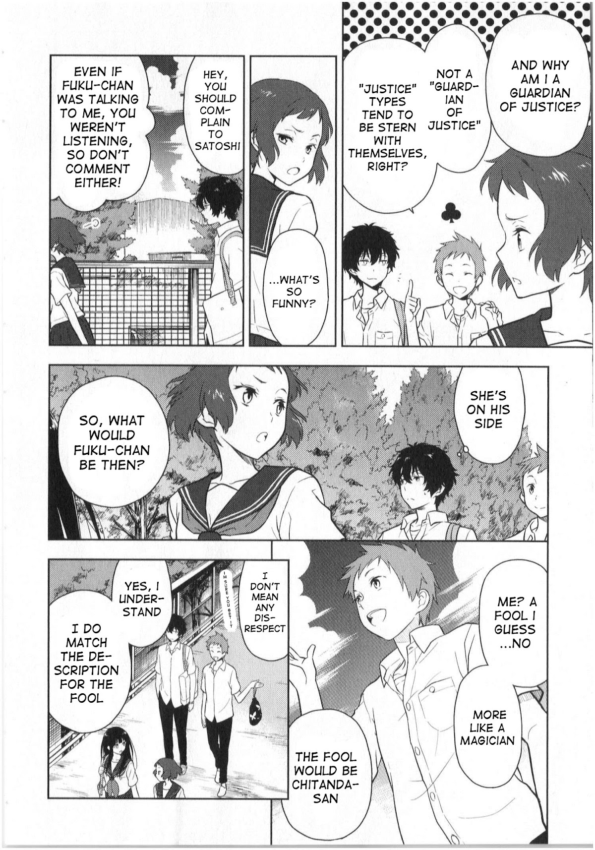 Hyouka Chapter 13 page 6 - Chapter 13: The Murder In The Abandoned Village of Furuoka