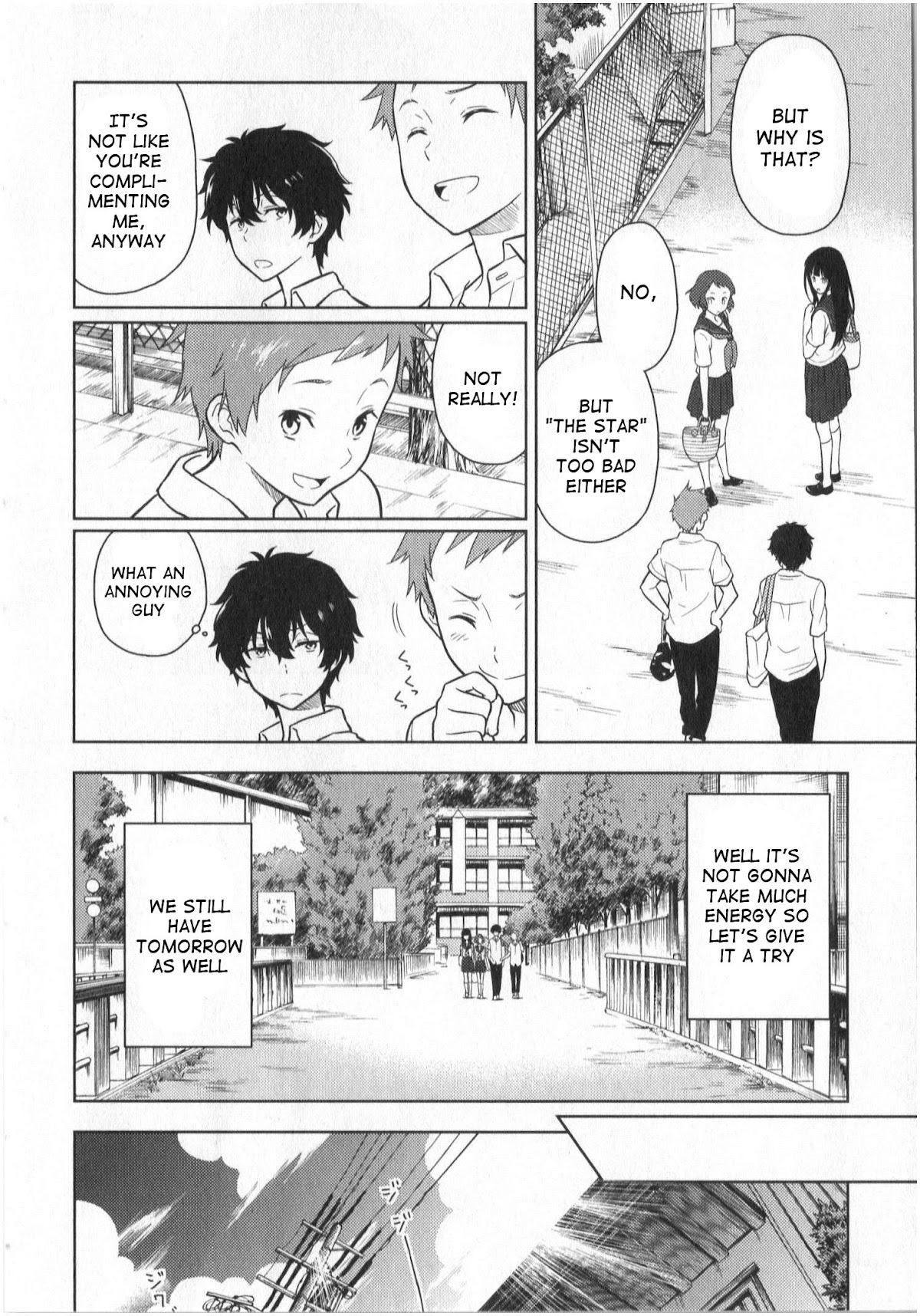 Hyouka Chapter 13 page 8 - Chapter 13: The Murder In The Abandoned Village of Furuoka