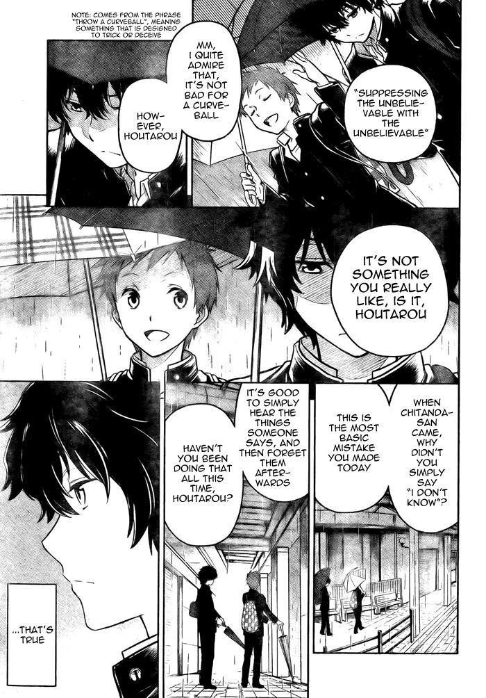 Hyouka Chapter 2 page 38 - Chapter 2 : The Things I Must Do, I Do Quickly And Simply