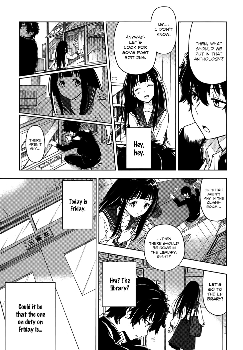 Hyouka Chapter 3 page 11 - Chapter 3 : The Famed Classics Club's Activities â‘