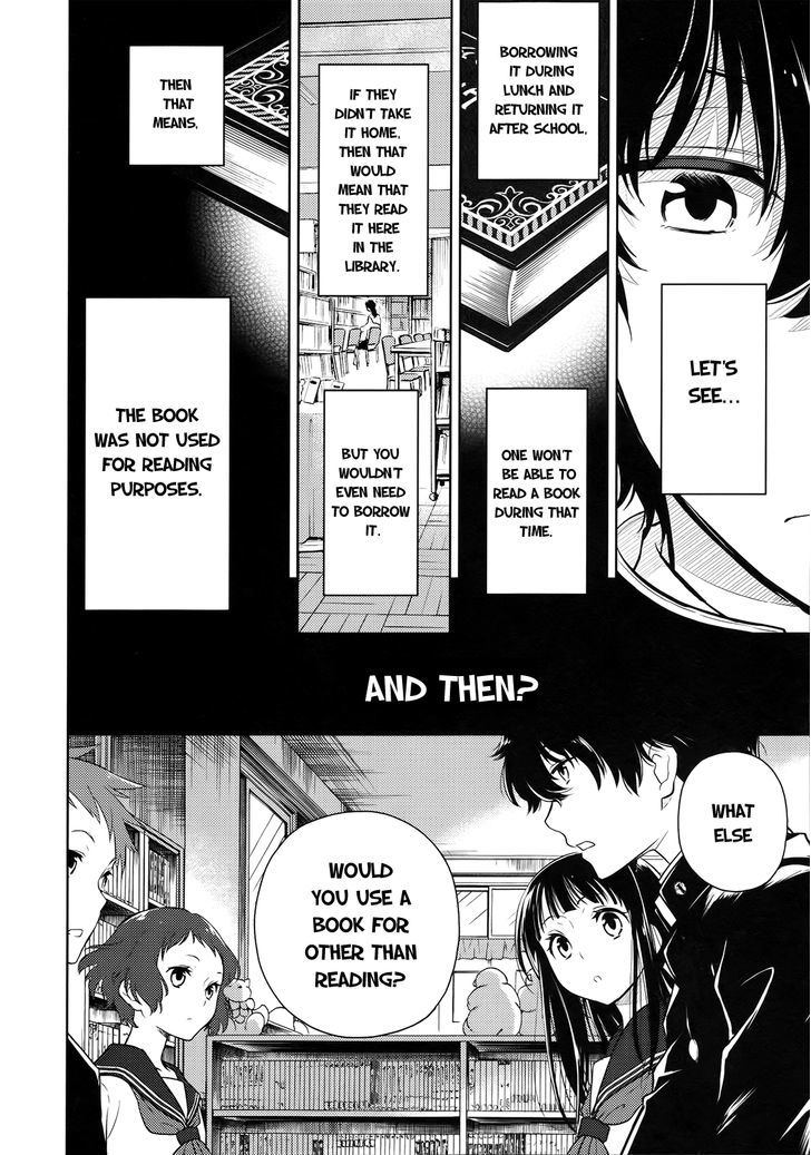 Hyouka Chapter 4 page 4 - Chapter 4 : The Famed Activities of the Classics Club 2