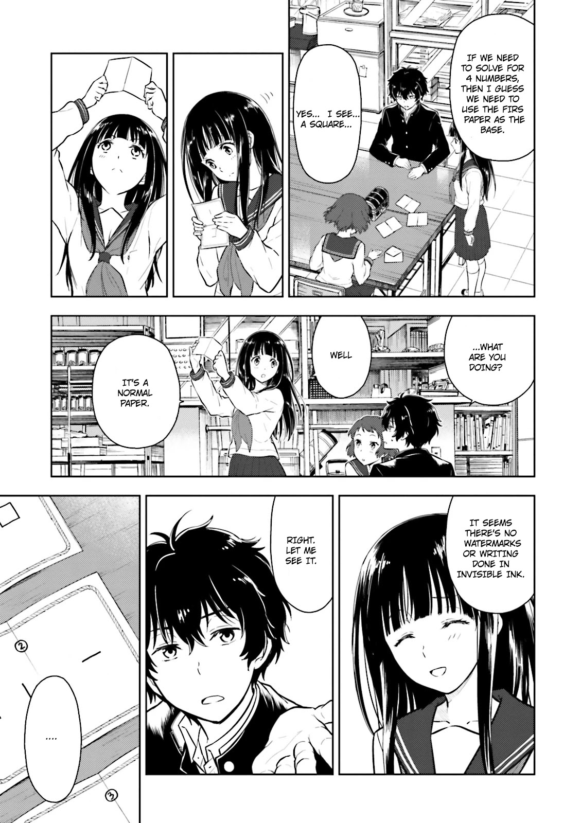 Hyouka Chapter 43 page 12 - Chapter 43: Christmas is Inside the Box