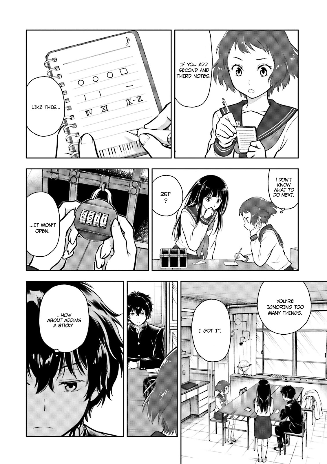 Hyouka Chapter 43 page 13 - Chapter 43: Christmas is Inside the Box