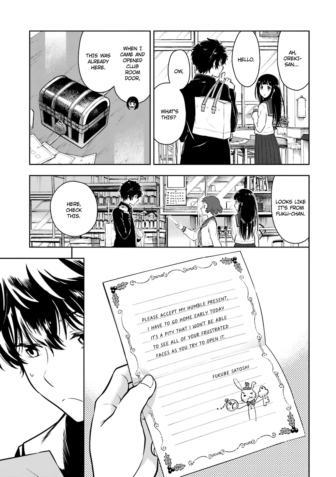 Hyouka Chapter 43 page 6 - Chapter 43: Christmas is Inside the Box