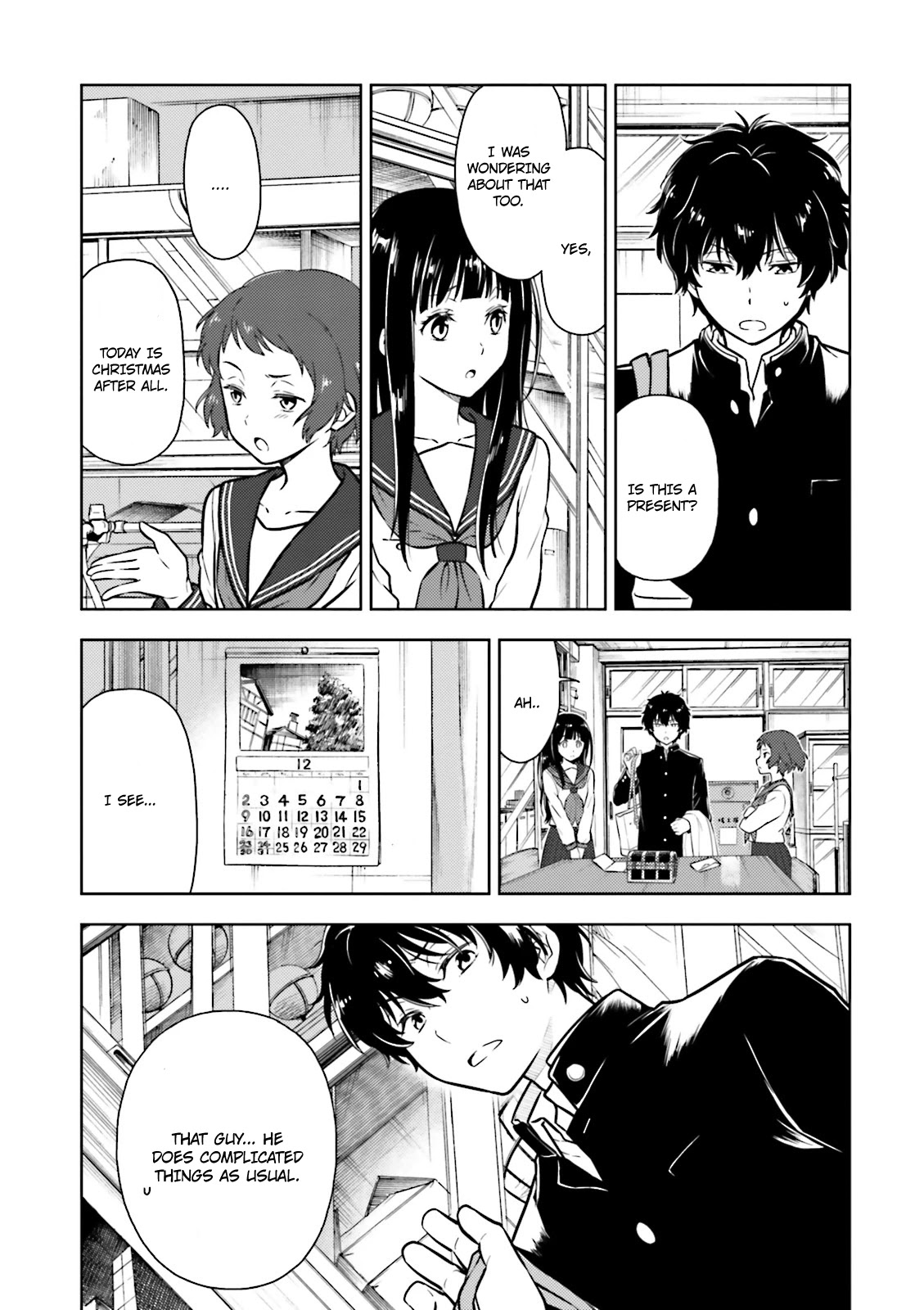 Hyouka Chapter 43 page 8 - Chapter 43: Christmas is Inside the Box