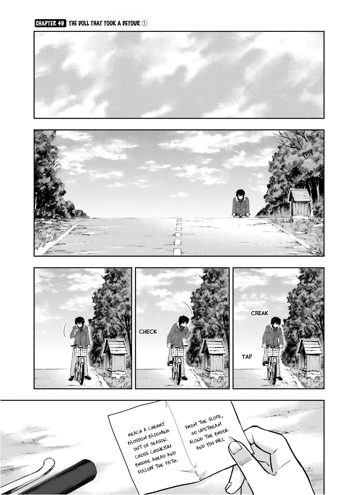 Hyouka Chapter 49 page 1 - Chapter 49: The Doll That Took A Detour ①