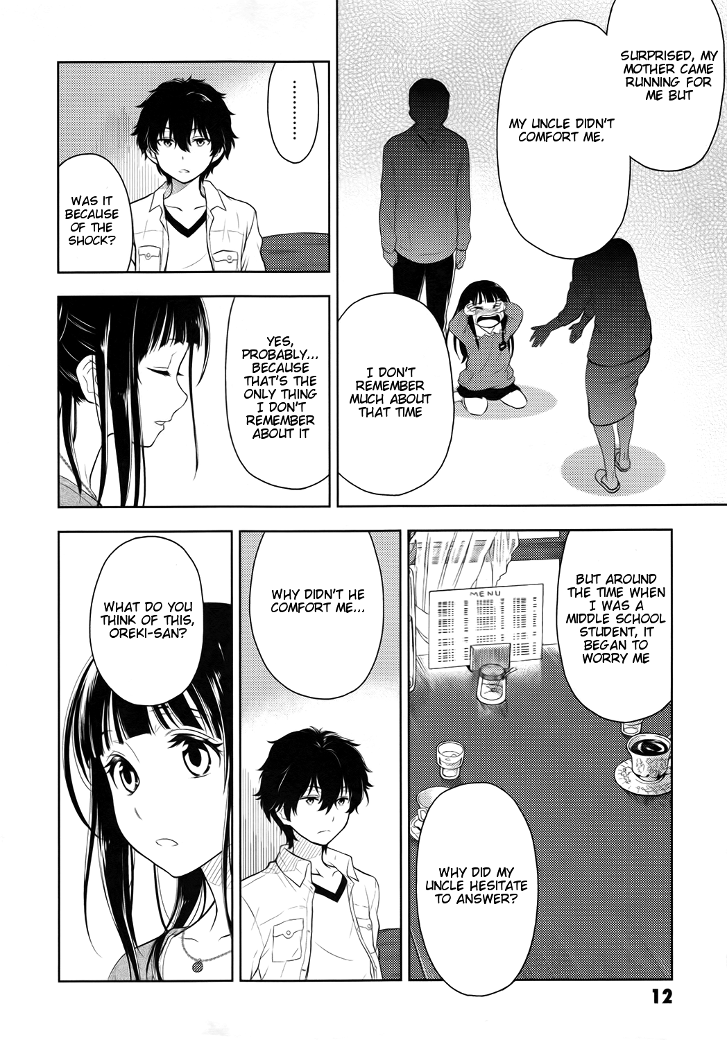 Hyouka Chapter 5.2 page 14 - Chapter 5 v2 : The Circumstances of the Descendants of the Classics Club