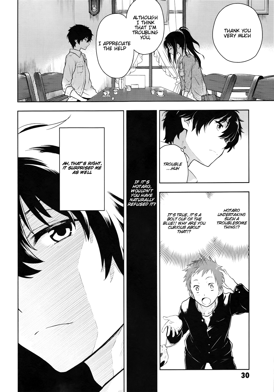 Hyouka Chapter 5.2 page 32 - Chapter 5 v2 : The Circumstances of the Descendants of the Classics Club