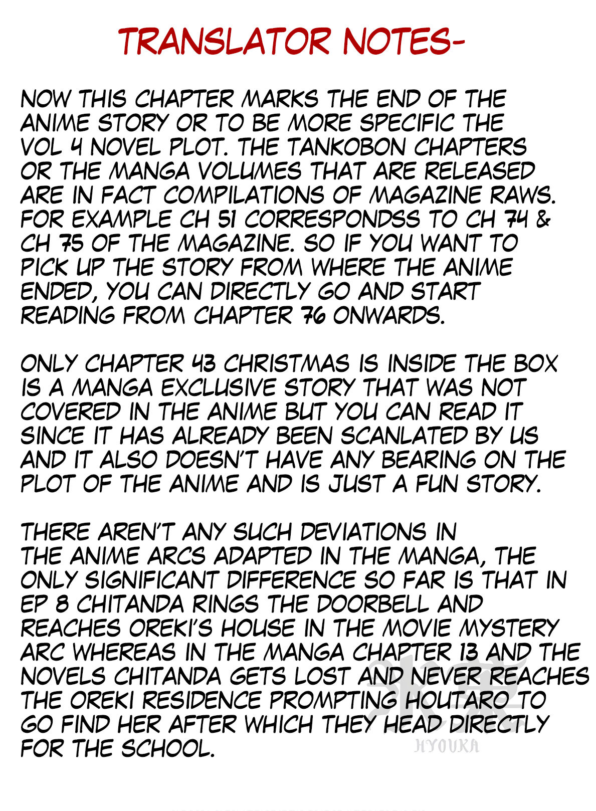 Hyouka Chapter 51 page 36 - Chapter 51: The Doll That Took A Detour ➂