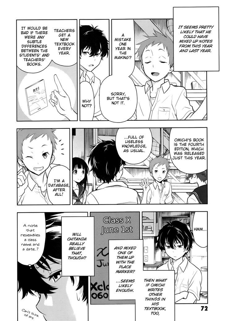 Hyouka Chapter 6 page 40 - Chapter 6 : Committing A Deadly Sin