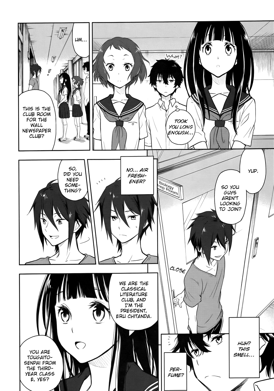 Hyouka Chapter 7.2 page 12 - Chapter 7 v2 : The Seal On the Long and Distinguished History of the Classical Lite...