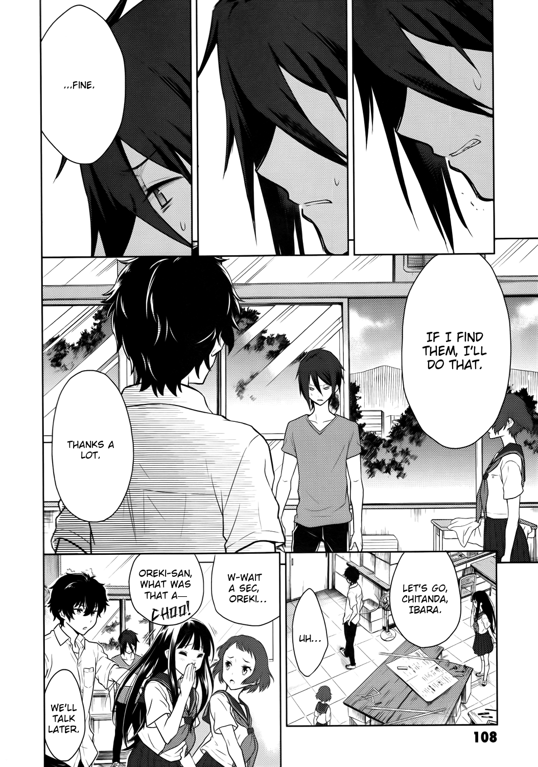 Hyouka Chapter 7.2 page 26 - Chapter 7 v2 : The Seal On the Long and Distinguished History of the Classical Lite...