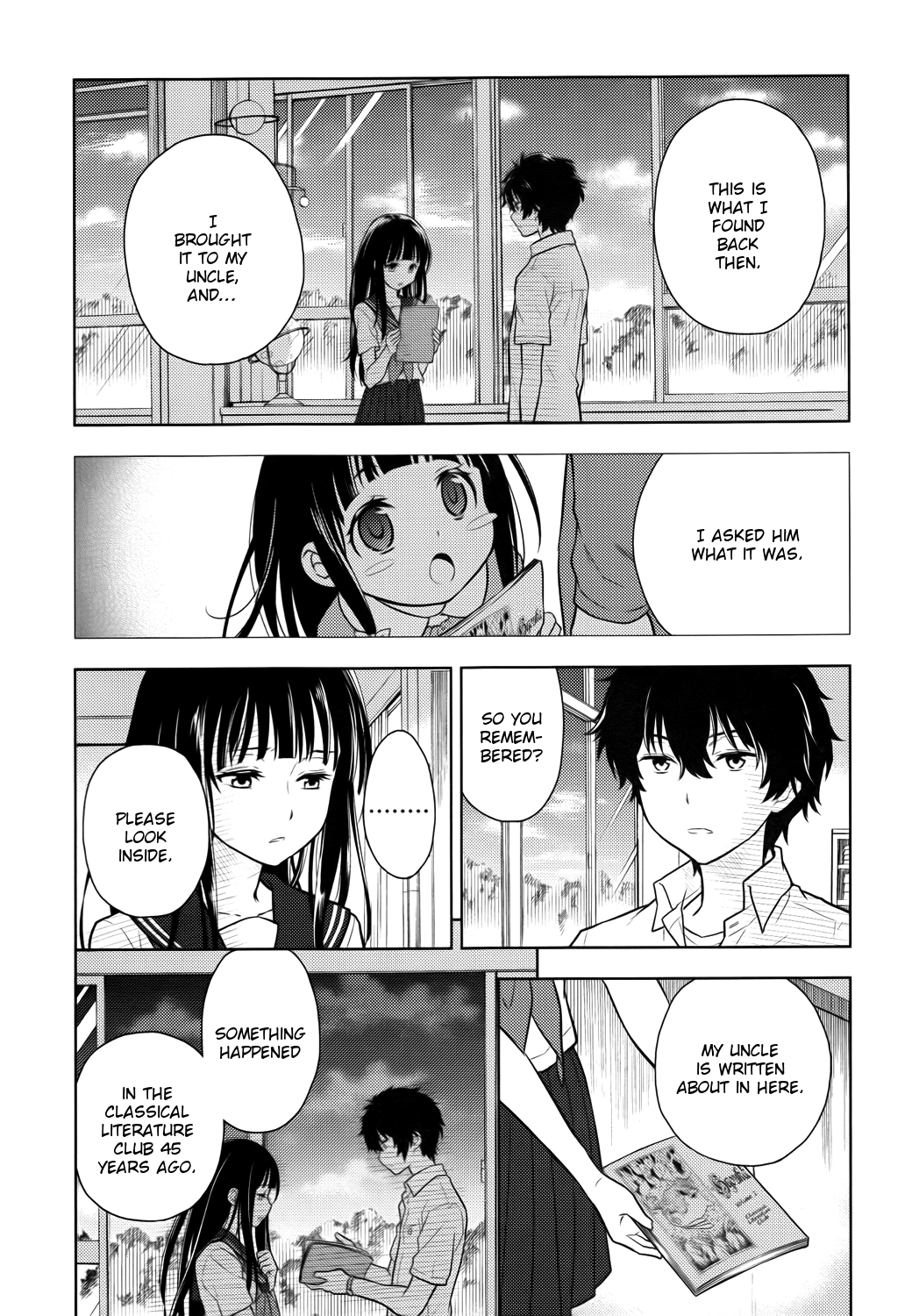 Hyouka Chapter 7.2 page 40 - Chapter 7 v2 : The Seal On the Long and Distinguished History of the Classical Lite...