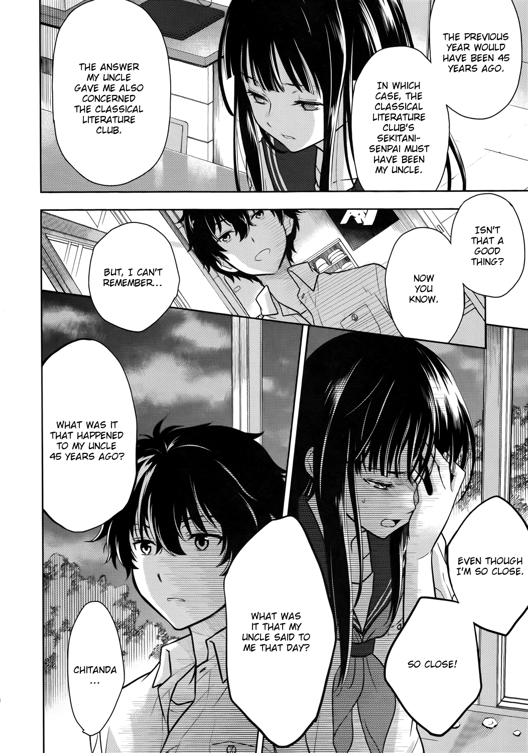 Hyouka Chapter 7.2 page 42 - Chapter 7 v2 : The Seal On the Long and Distinguished History of the Classical Lite...