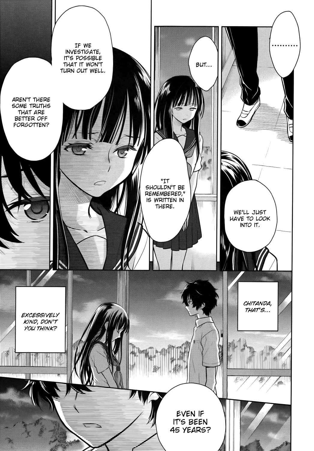 Hyouka Chapter 7.2 page 43 - Chapter 7 v2 : The Seal On the Long and Distinguished History of the Classical Lite...