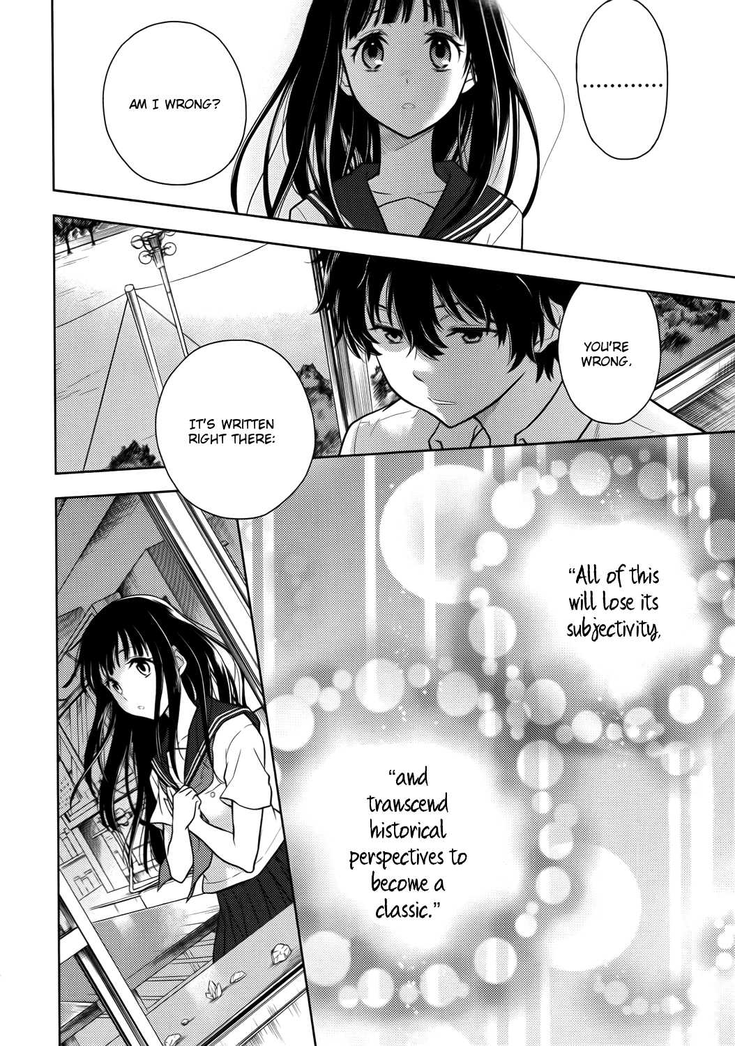 Hyouka Chapter 7.2 page 44 - Chapter 7 v2 : The Seal On the Long and Distinguished History of the Classical Lite...