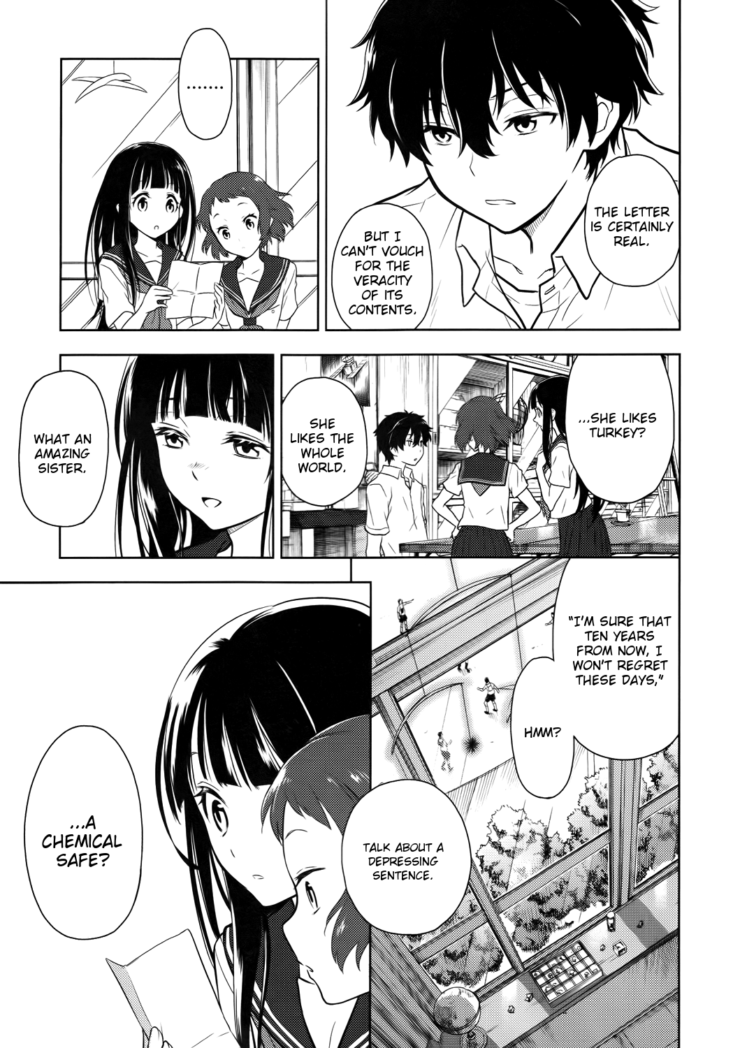 Hyouka Chapter 7.2 page 7 - Chapter 7 v2 : The Seal On the Long and Distinguished History of the Classical Lite...