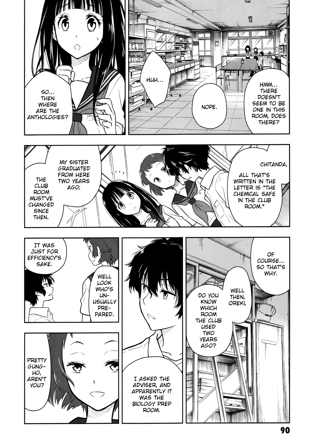 Hyouka Chapter 7.2 page 8 - Chapter 7 v2 : The Seal On the Long and Distinguished History of the Classical Lite...