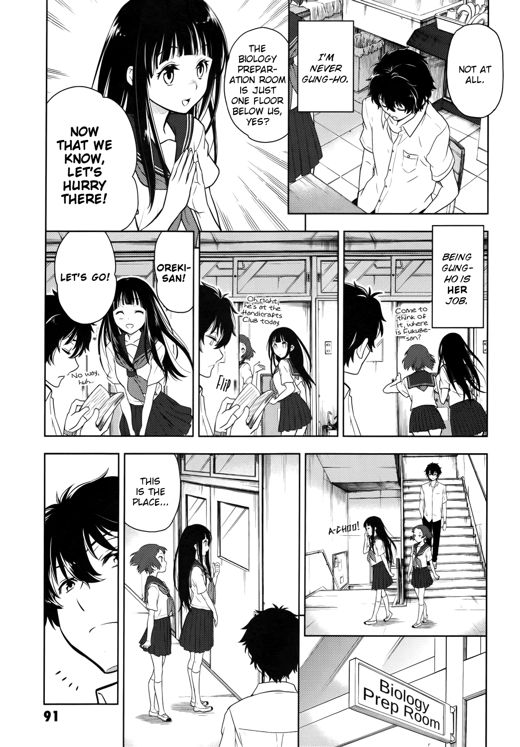 Hyouka Chapter 7.2 page 9 - Chapter 7 v2 : The Seal On the Long and Distinguished History of the Classical Lite...