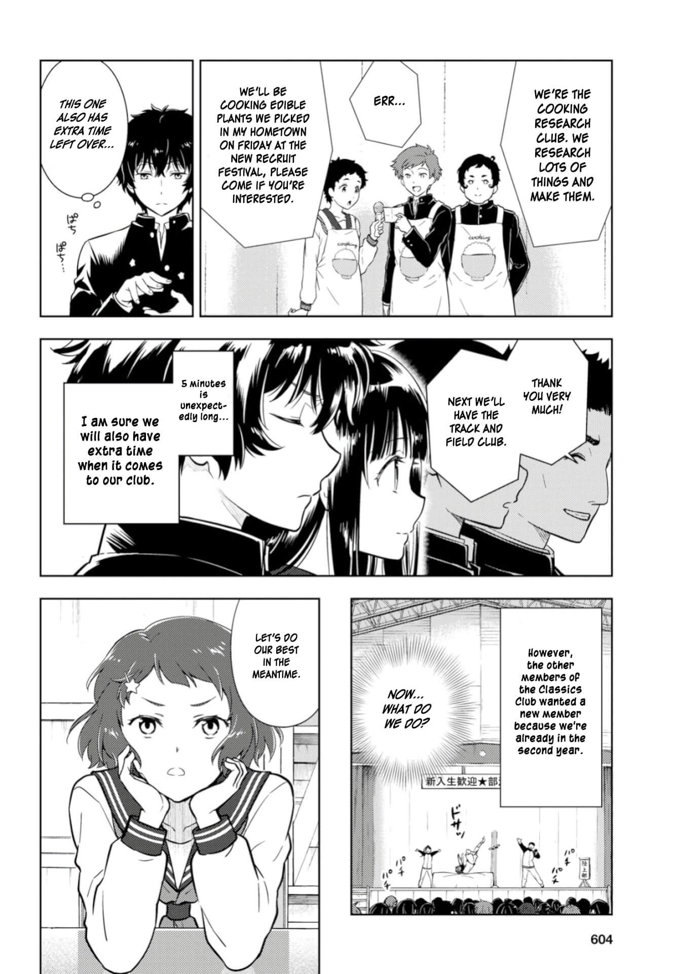 Hyouka Chapter 76 page 6 - Chapter 76: Club Applications Right Over Here! ①