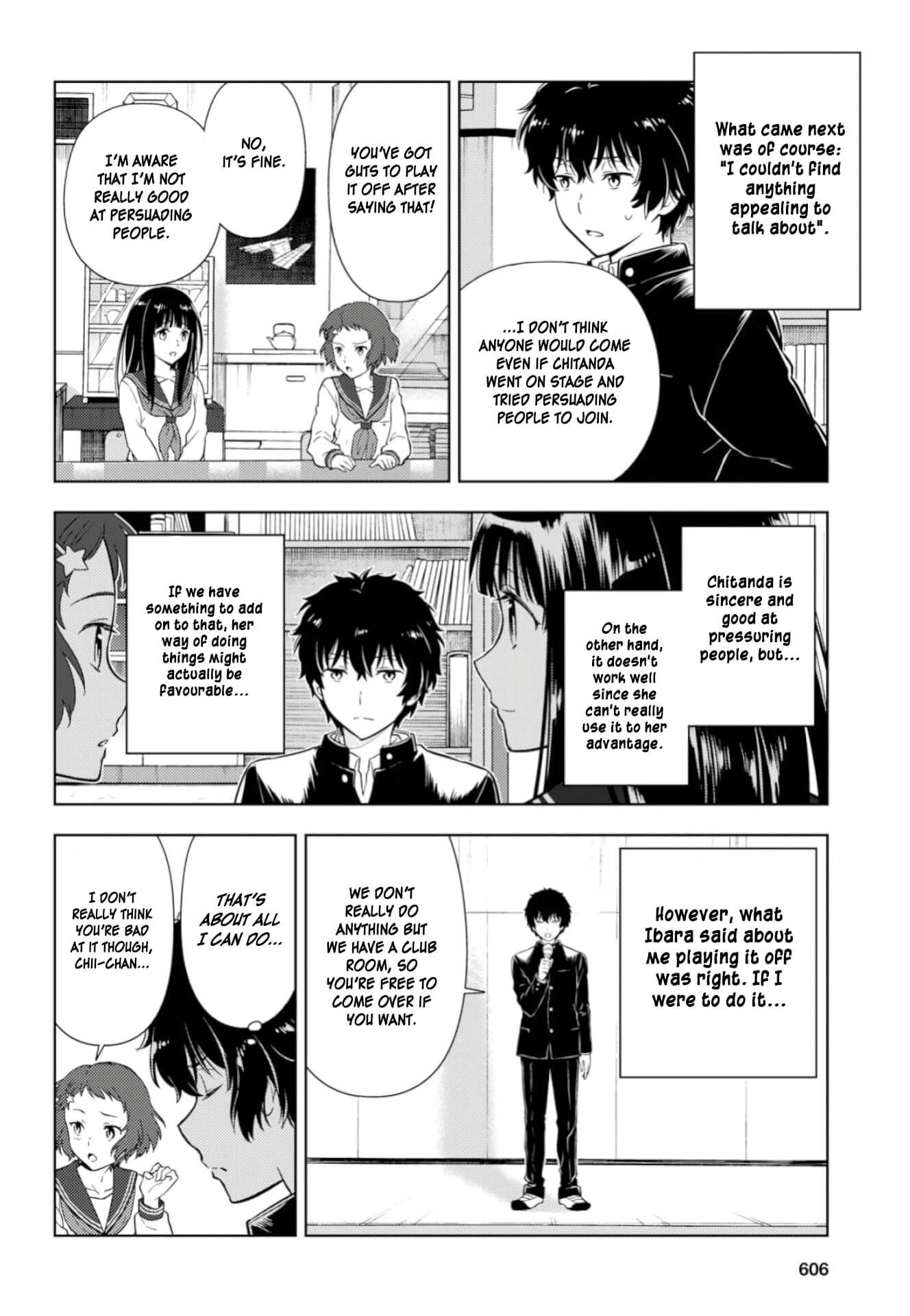Hyouka Chapter 76 page 8 - Chapter 76: Club Applications Right Over Here! ①