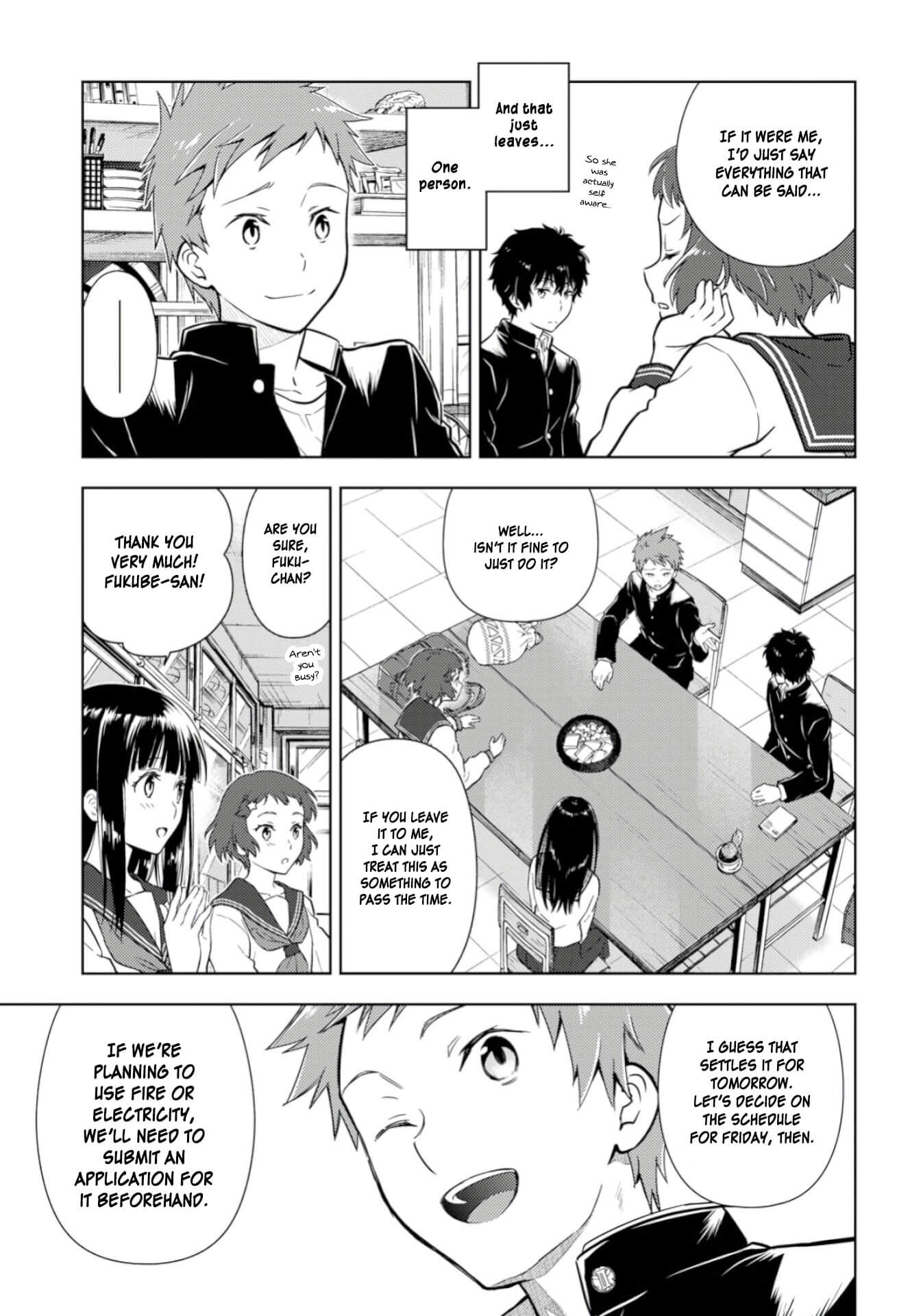 Hyouka Chapter 76 page 9 - Chapter 76: Club Applications Right Over Here! ①