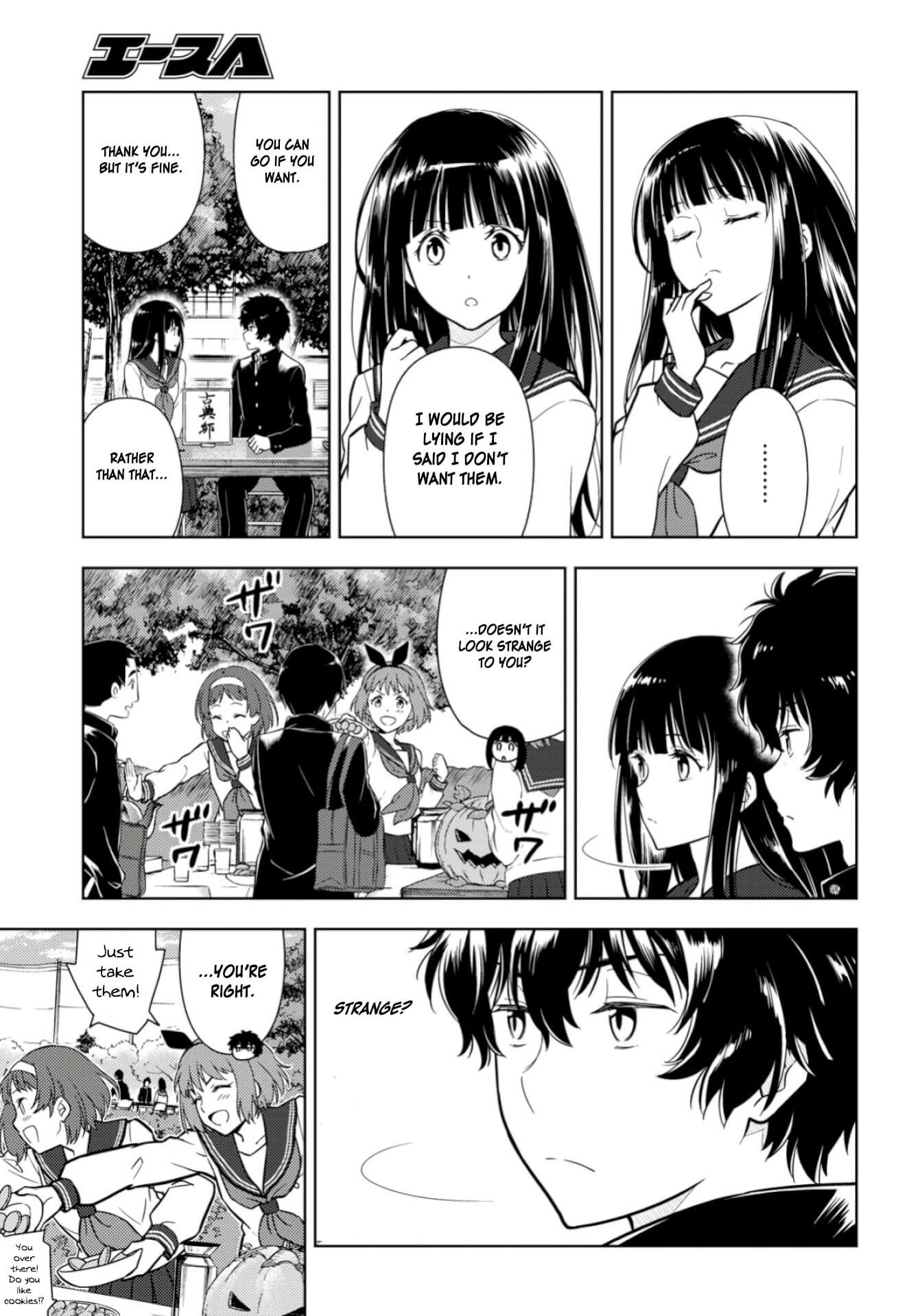 Hyouka Chapter 77 page 9 - Chapter 77: Club Applications Right Over Here! ➁