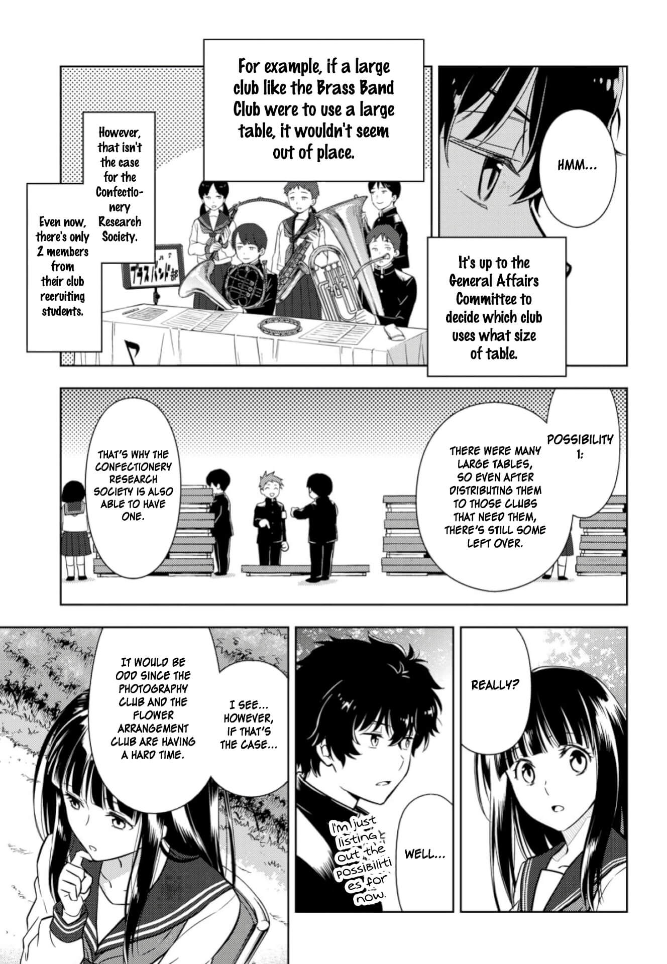 Hyouka Chapter 78 page 7 - Chapter 78: Club Applications Right Over Here! ➂