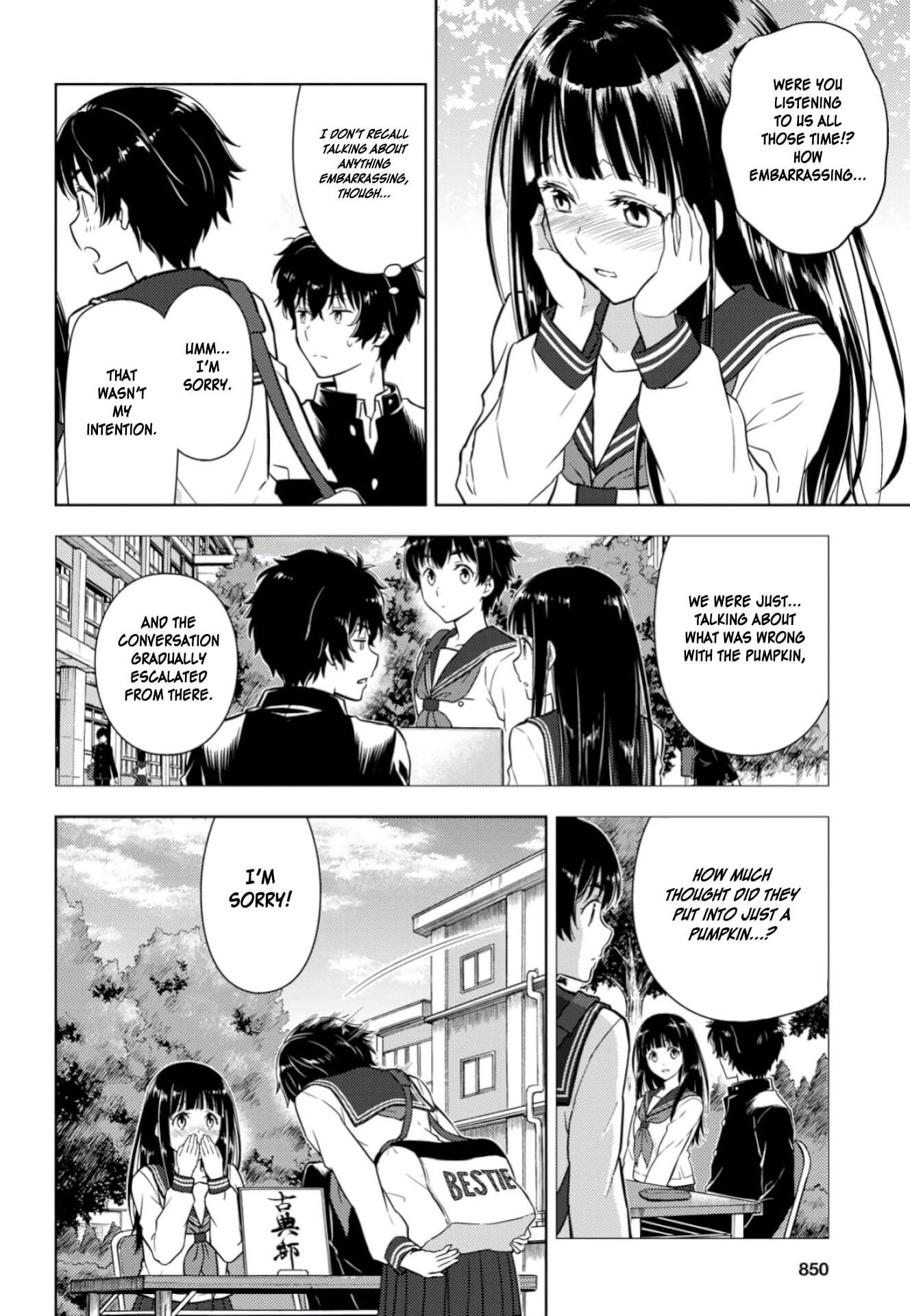 Hyouka Chapter 79 page 6 - Chapter 79: Club Applications Right Over Here! ④