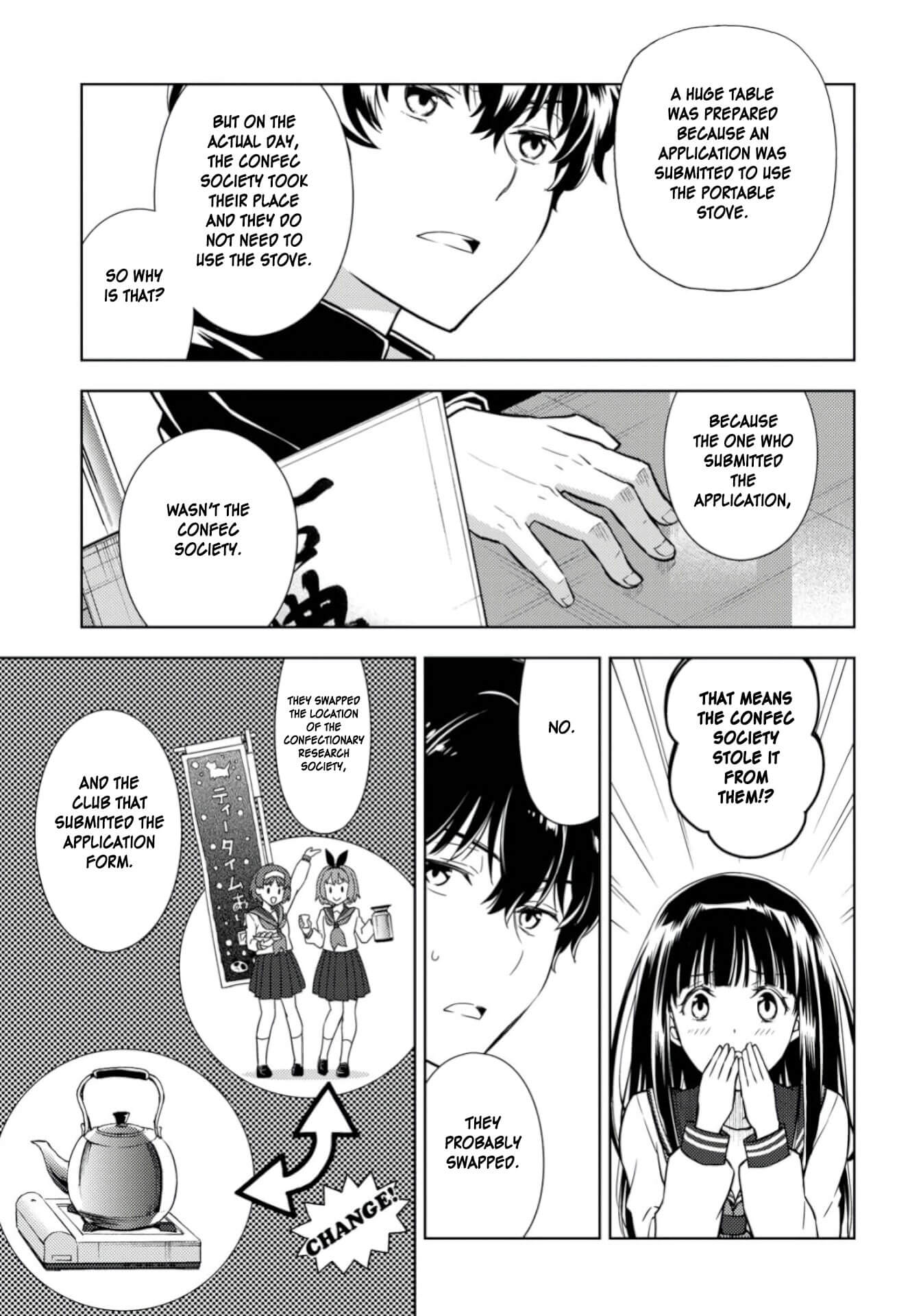 Hyouka Chapter 80 page 4 - Chapter 80: Club Applications Right Over Here! ➄