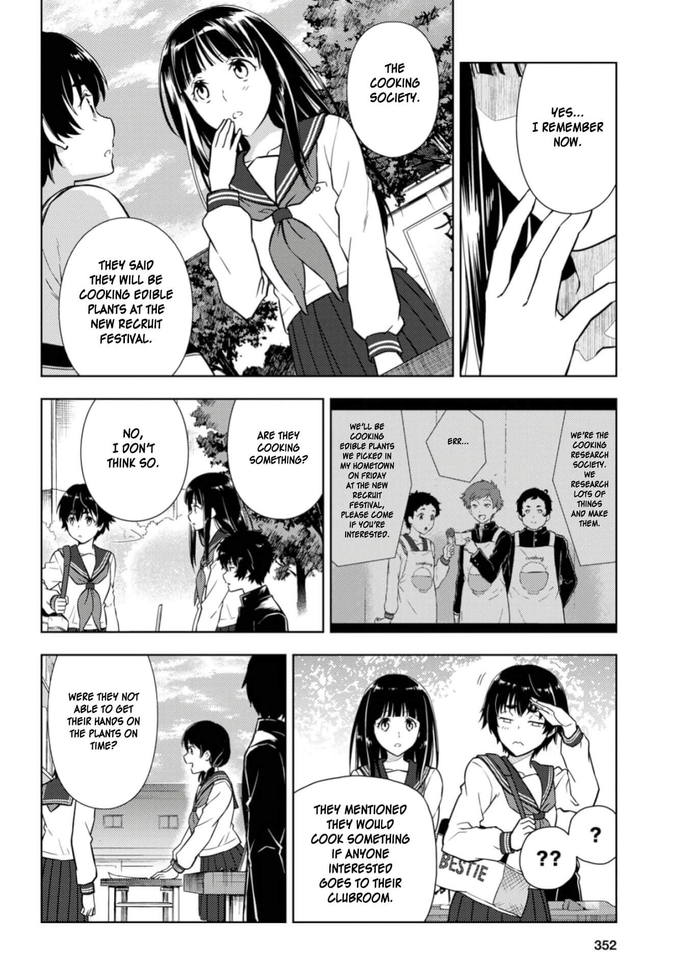 Hyouka Chapter 80 page 7 - Chapter 80: Club Applications Right Over Here! ➄