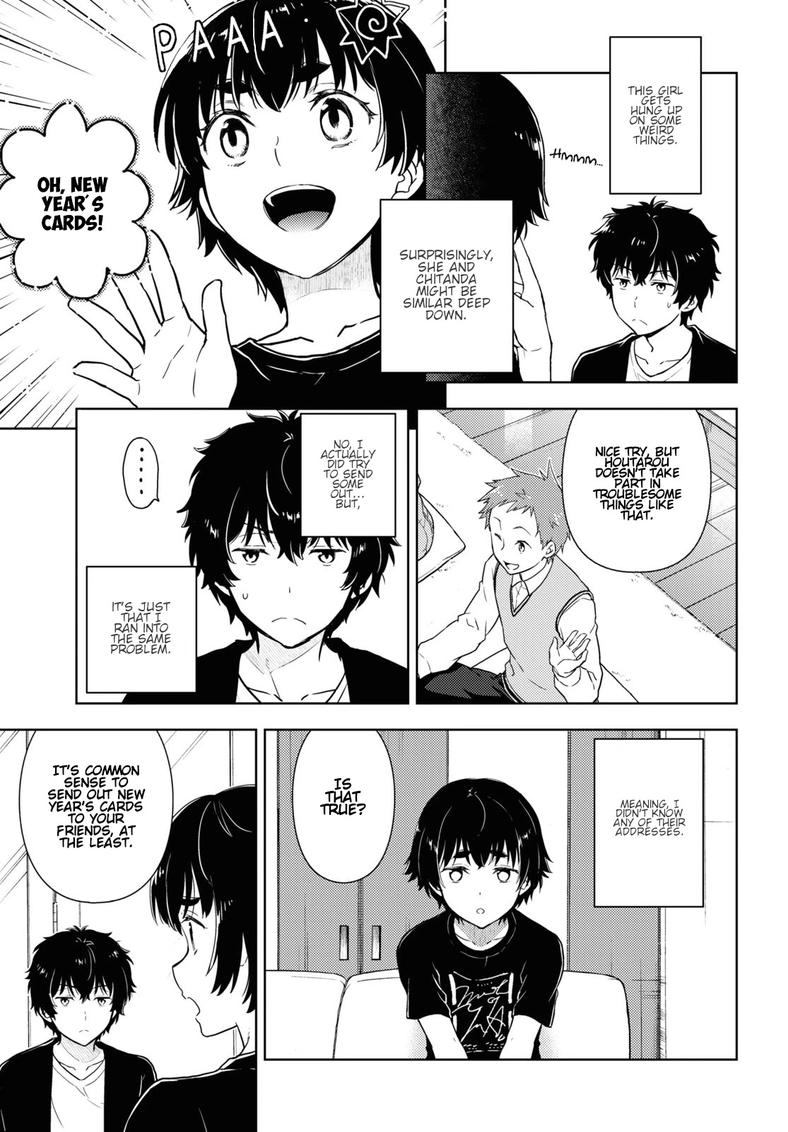 Hyouka Chapter 85 page 7 - Chapter 85: Friends Need to be Celebrated ④