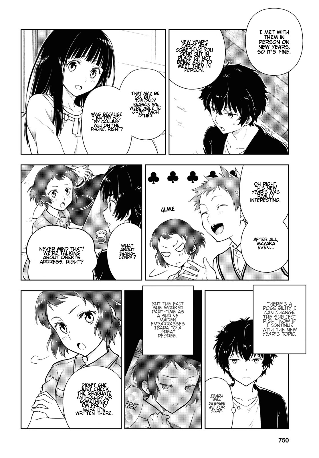 Hyouka Chapter 85 page 8 - Chapter 85: Friends Need to be Celebrated ④