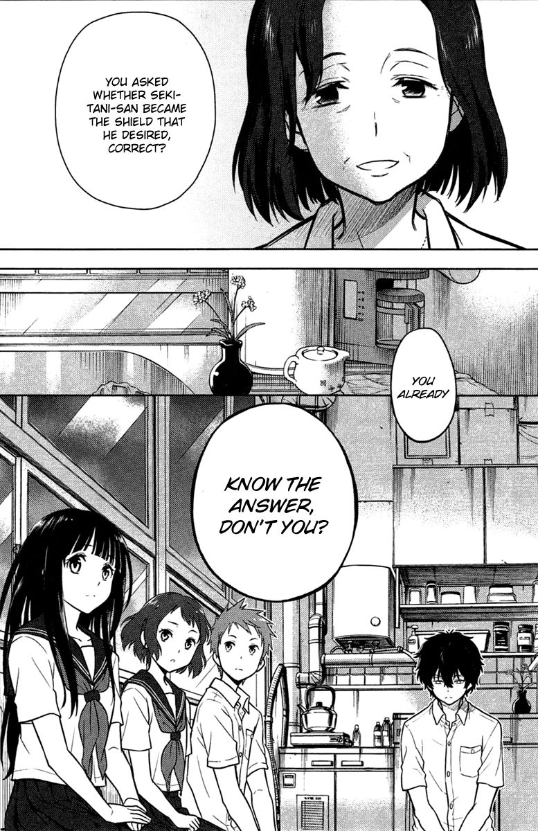 Hyouka Chapter 9 page 61 - Chapter 9 : The Truth of the Historic Classic Literature Club