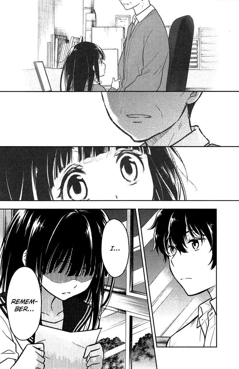 Hyouka Chapter 9 page 72 - Chapter 9 : The Truth of the Historic Classic Literature Club