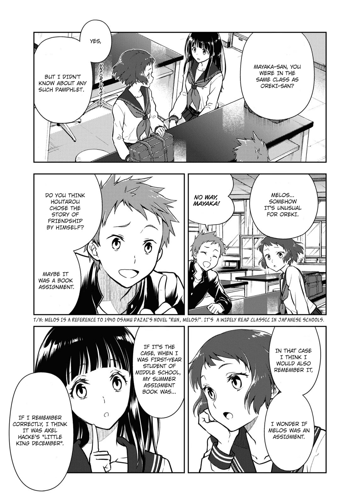 Hyouka Chapter 90 page 9 - Chapter 90: Our Legendary Volume ➁