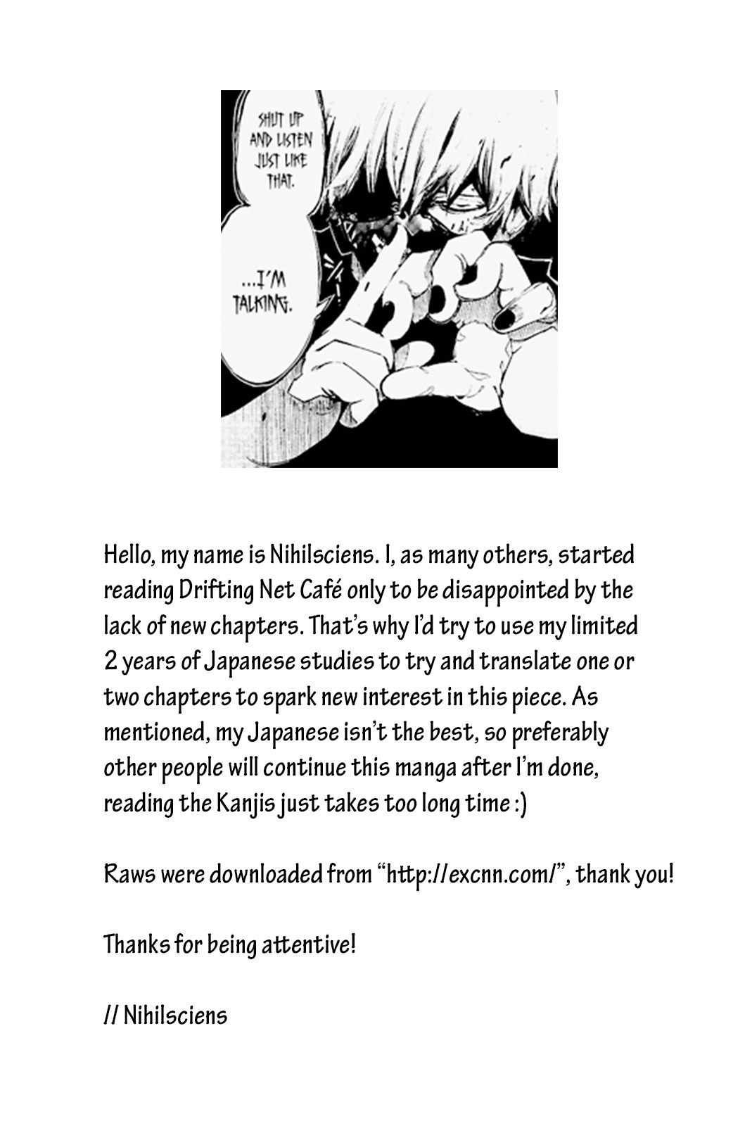 Hyouryuu Net Cafe Chapter 5 page 1 - Chapter 5: The Initial Confusion